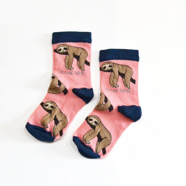 Save the Sloths Bamboo Socks for Kids