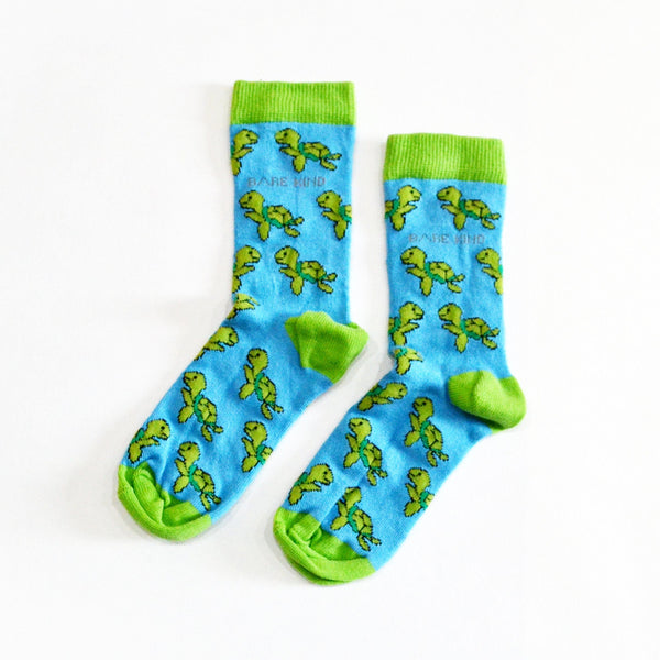 Save the Turtles Bamboo Socks for Kids