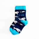 Save the Whales Bamboo Socks for Kids