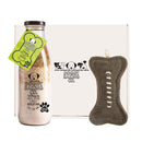 Linseed, Oregano & Parsley Biscuit Mix & Green Bone Eco Toy Gift box - Baking Mix - Bottled Baking Co