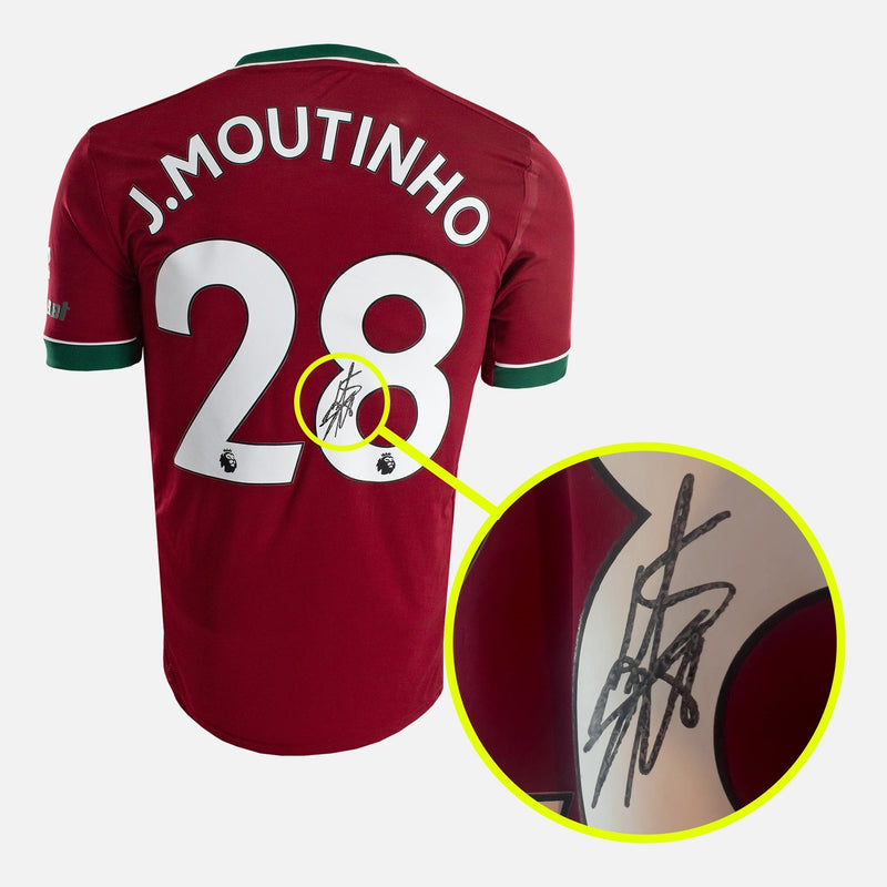 João Moutinho Signed Wolves Shirt 2020-21 Third away [28] Clearance