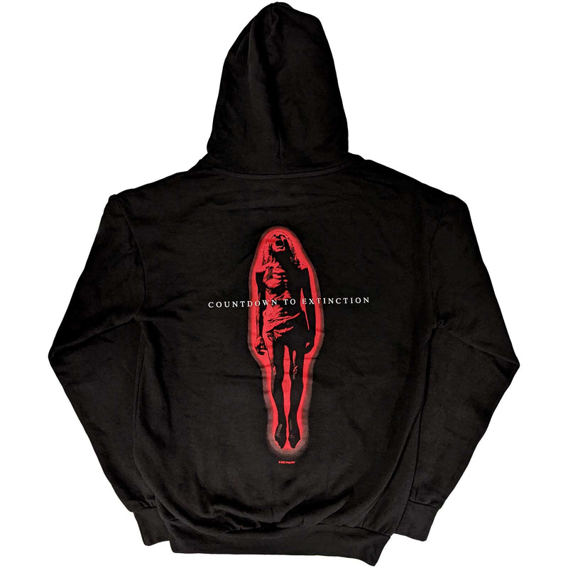 Megadeth Unisex Pullover Hoodie: Countdown To Extinction (Back Print)