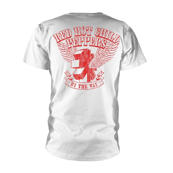 Red Hot Chili Peppers Unisex T-Shirt: BSSM: By The Way Wings (Back Print)