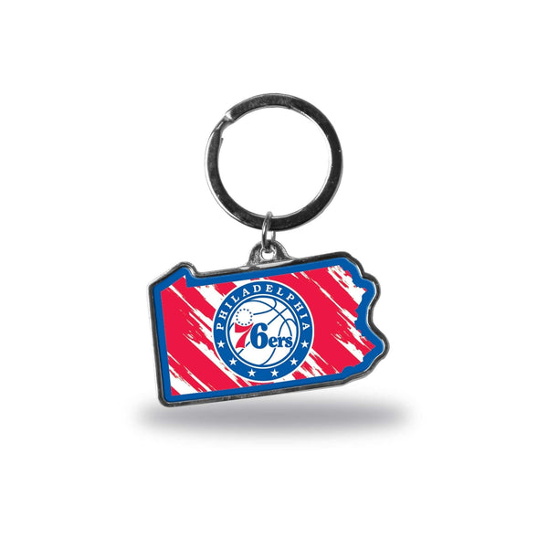 Philadelphia 76ers - Pennsylvania New York State Shaped Keychain