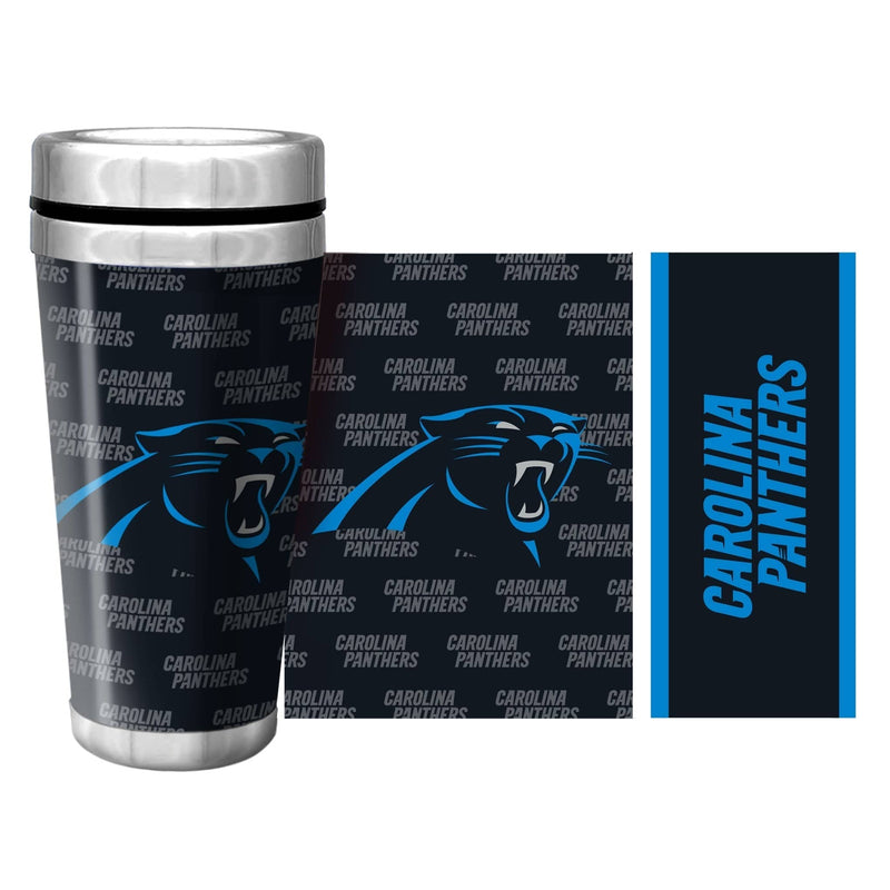Carolina Panthers Full Wrap Travel Mug (500ml/16oz.)