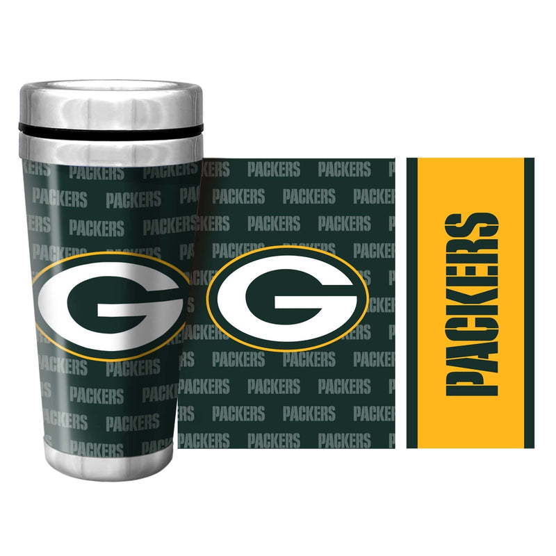 Green Bay Packers Full Wrap Travel Mug (500ml/16oz.)