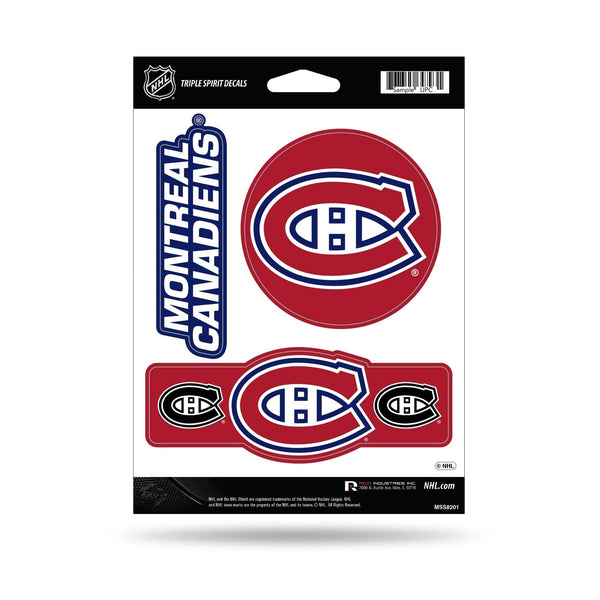 Montreal Canadians Triple Spirit Stickers
