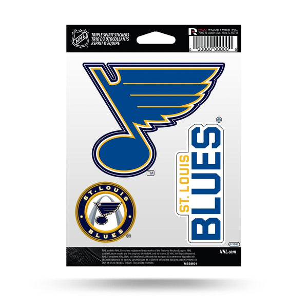 St. Louis Blues Triple Spirit Stickers