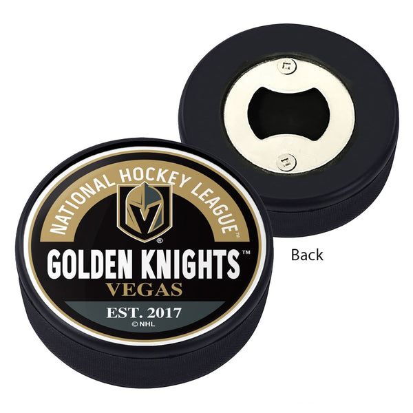 Vegas Golden Knights Block Puck Bottle Opener