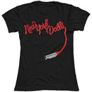 New York Dolls  | Official Ladies T-shirt |  Lipstick Logo