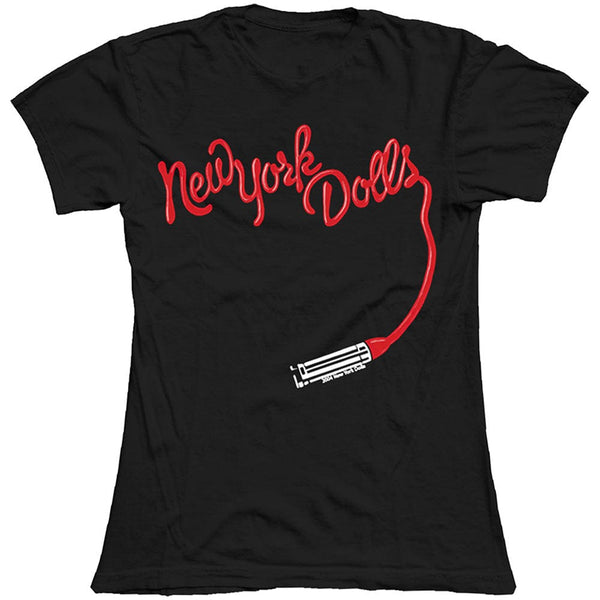 New York Dolls  | Official Ladies T-shirt |  Lipstick Logo