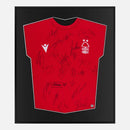 Framed Squad Signed Nottingham Forest Shirt 2022-23 Home [Mini]
