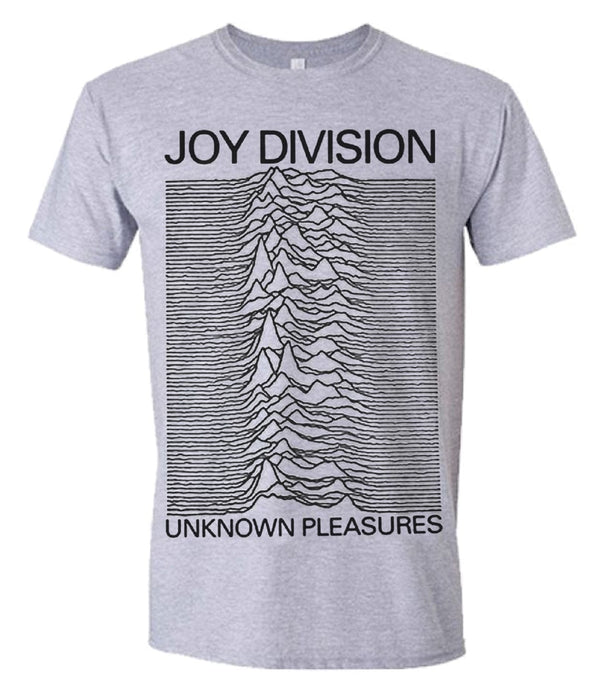 Joy Division Unisex T-shirt: Unknown Pleasures (Grey)