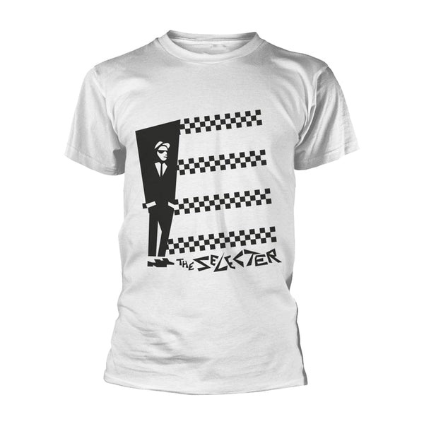 The Selecter Unisex T-shirt: Two Tone Stripes (White)