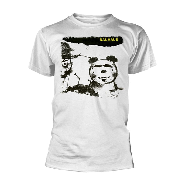 Bauhaus Unisex T-shirt: Mask (White)