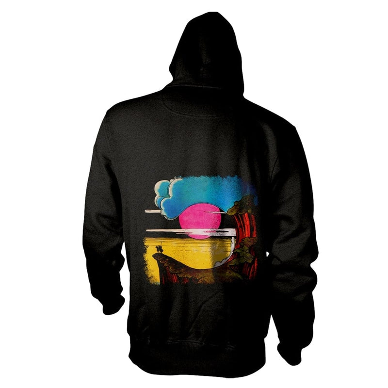 Hawkwind Unisex Zipped Hoodie: Warrior On The Edge Of Time (back print)