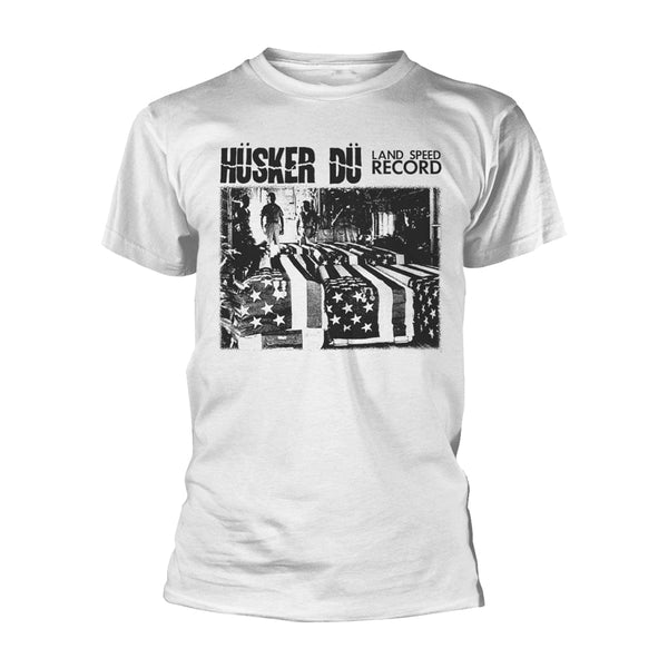 Husker Du Unisex T-shirt: Land Speed Record (White)