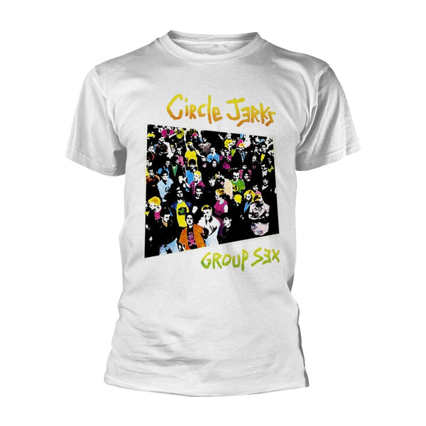 Circle Jerks Unisex T-shirt: Group Sex (White)