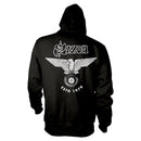 Saxon Unisex Zipped Hoodie: Estd 1979 (back print)