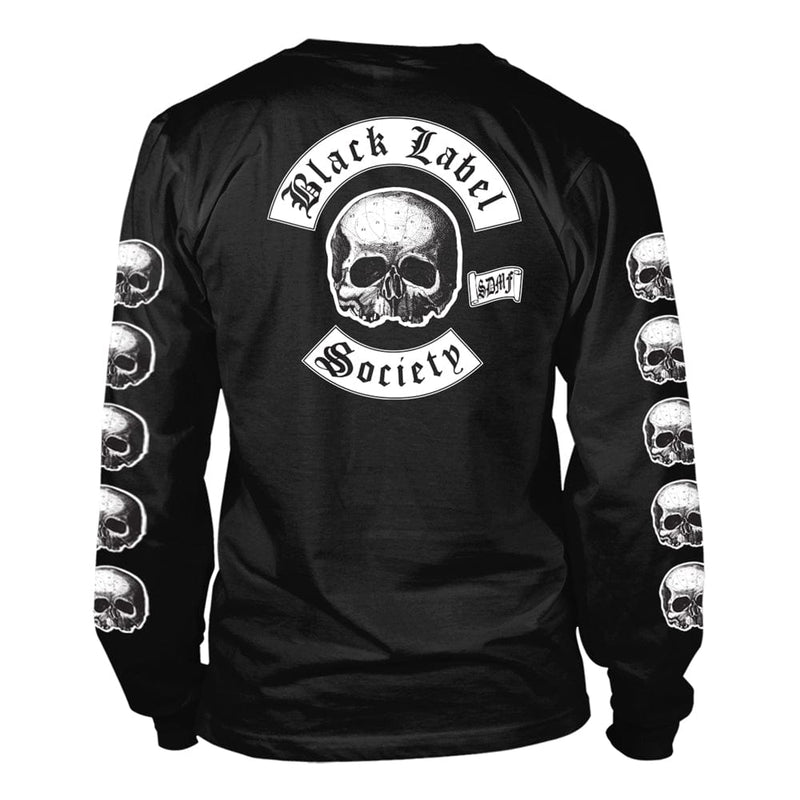 Black Label Society Unisex Long Sleeved T-shirt: Logo (back print)