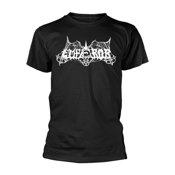 Emperor Unisex T-shirt: Old School Logo (Black) (back print)