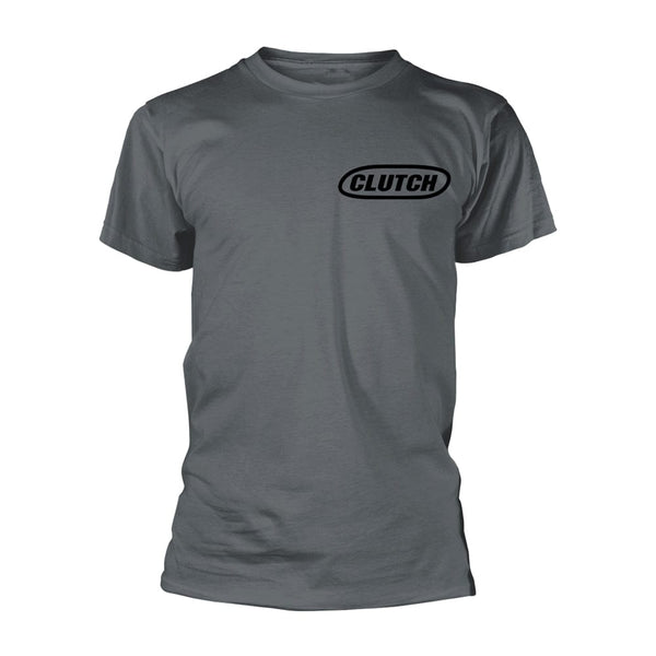 Clutch Unisex T-shirt: Classic Logo (Black/Grey)