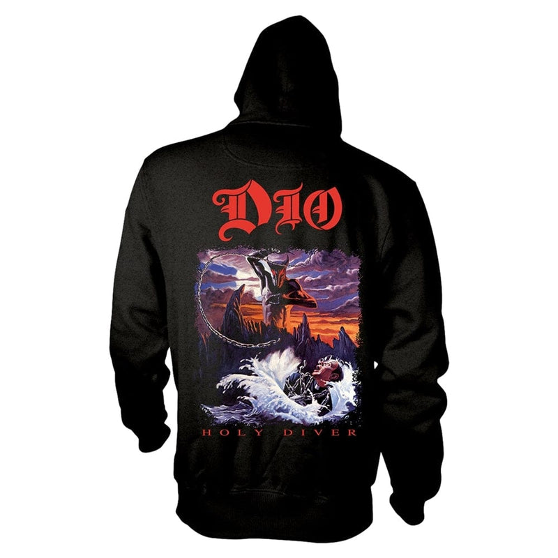 Dio Unisex Zipped Hoodie: Holy Diver (back print)