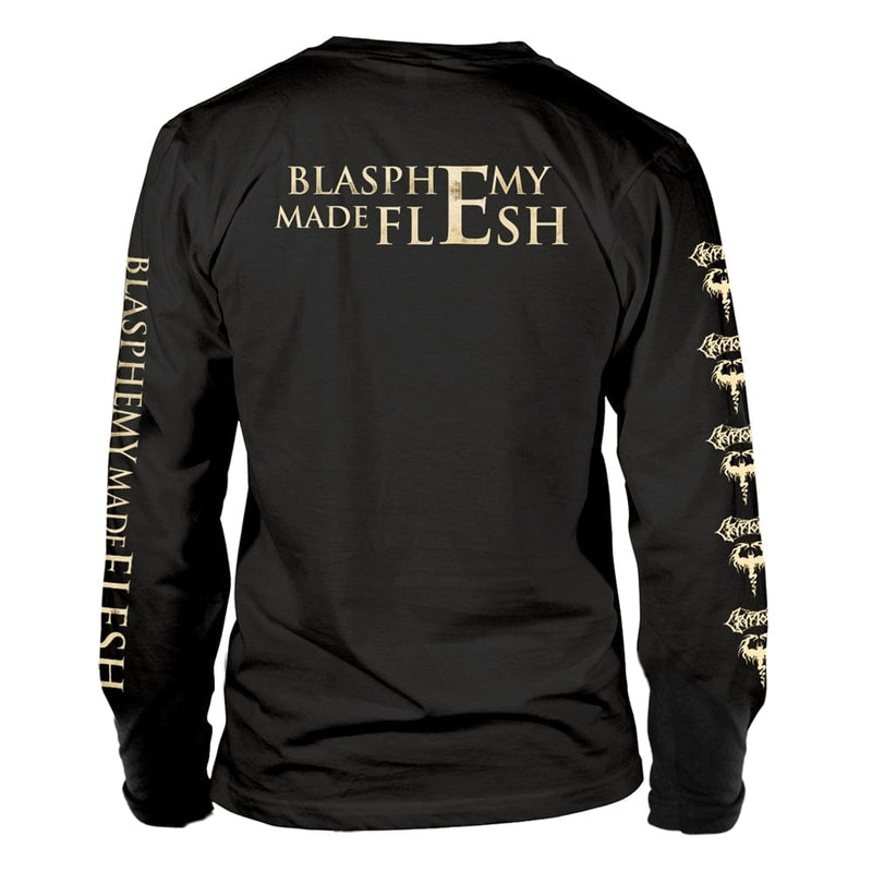 Cryptopsy Unisex Long Sleeved T-shirt: Blasphemy Made Flesh (back print