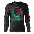 Clutch Unisex Long Sleeved T-shirt: Frankenstein (back print)