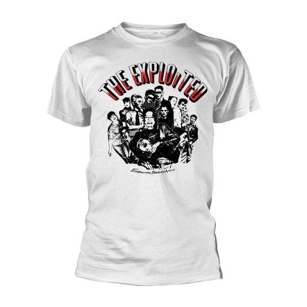 The Exploited Unisex T-shirt: Barmy Army (White)