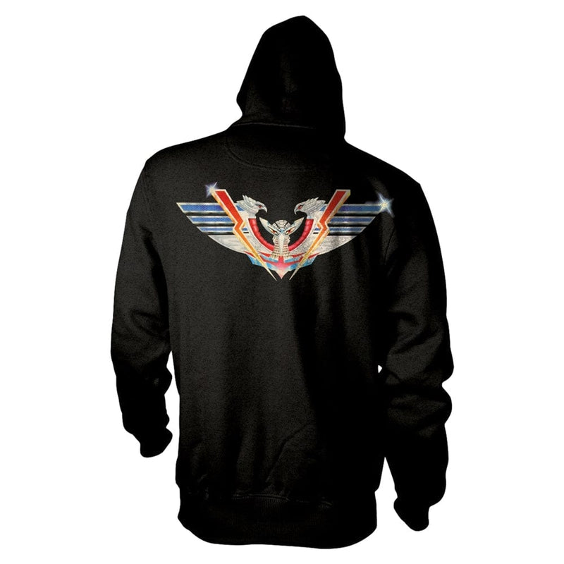 Hawkwind Unisex Zipped Hoodie: Sonic Attack (back print)