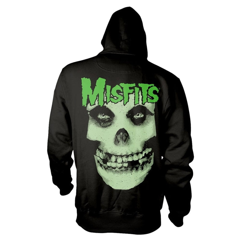Misfits Unisex Hoodie: Glow Jurek Skull (back print)