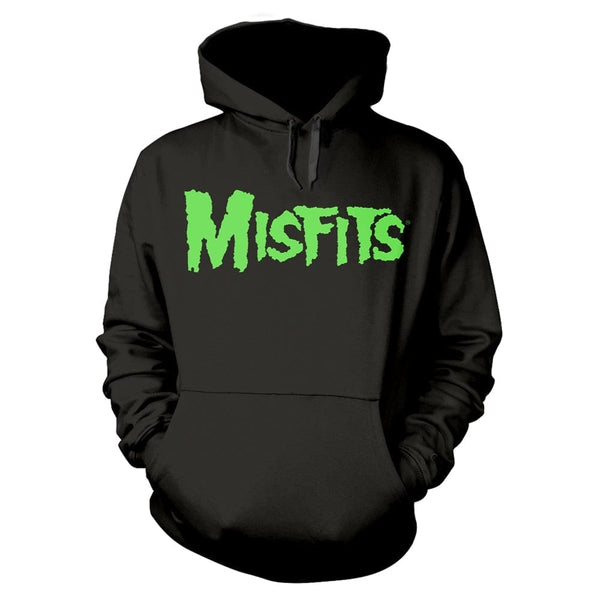 Misfits Unisex Hoodie: Glow Jurek Skull (back print)