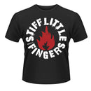 Stiff Little Fingers Unisex T-shirt: Punk (Black)