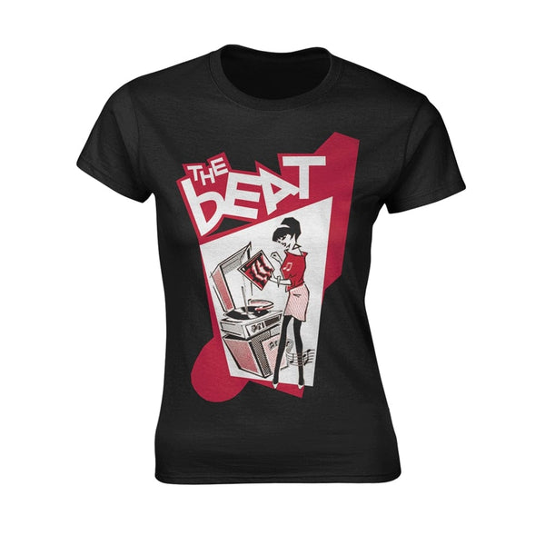 The Beat Ladies Ladies T-shirt: Record Player Girl