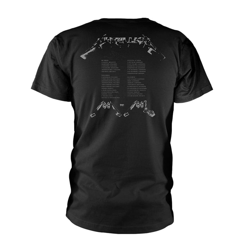 Metallica Unisex T-shirt: 4 Faces (back print)