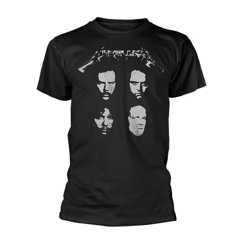 Metallica Unisex T-shirt: 4 Faces (back print)