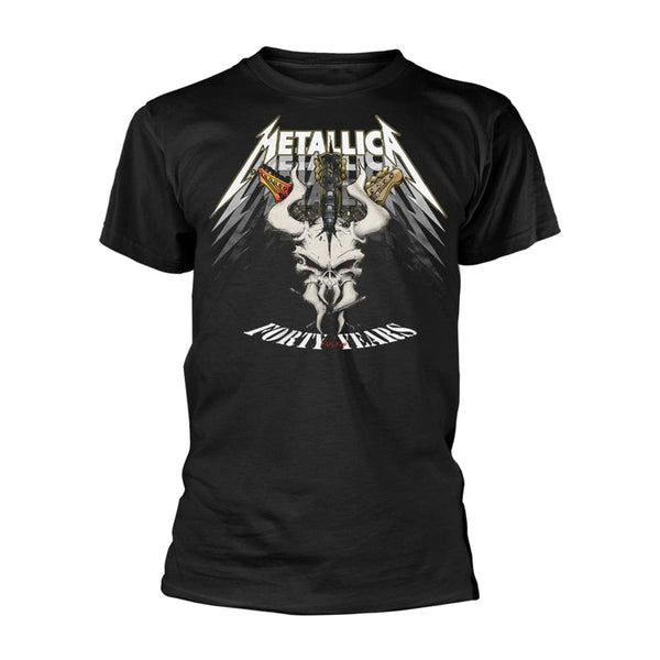 Metallica Unisex T-shirt: 40th Anniversary Forty Years (back print)