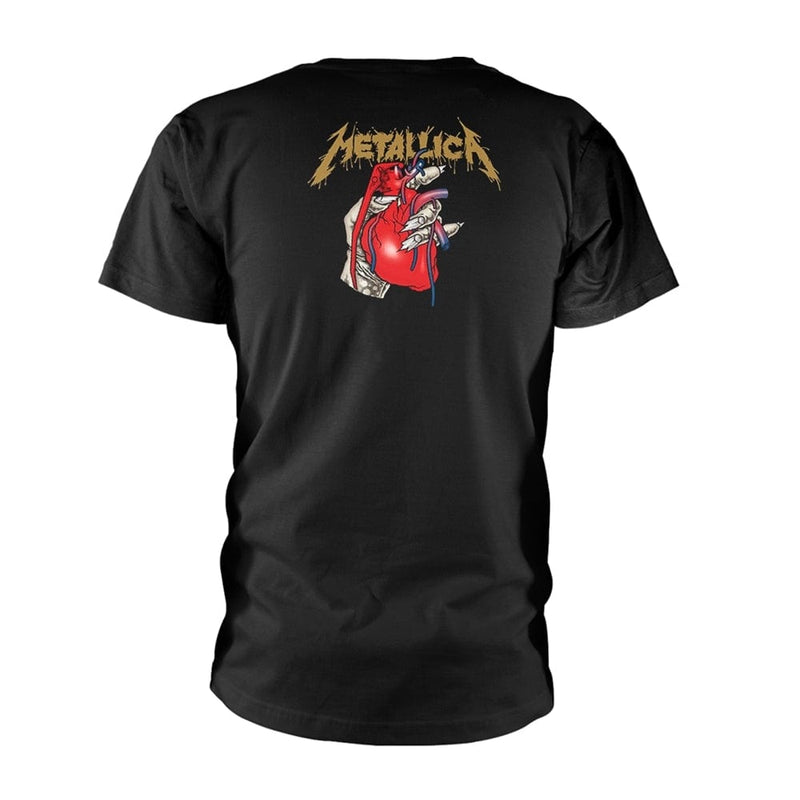 Metallica Unisex T-shirt: Heart Explosive (back print)