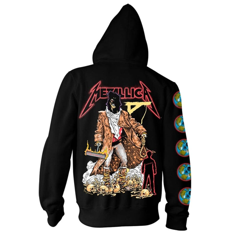 Metallica Unisex Zipped Hoodie: Executioner (The Unforgiven) (back print)