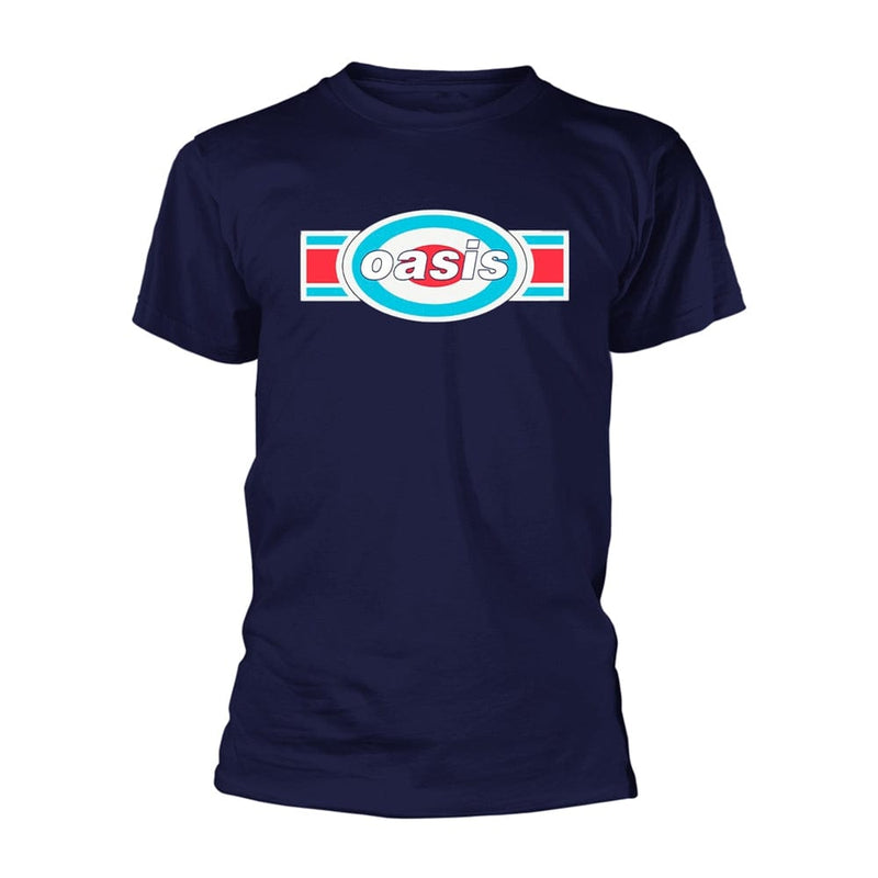 Oasis Unisex T-shirt: Oblong Target (Navy)