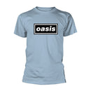 Oasis Unisex T-shirt: Decca Logo (Light Blue)