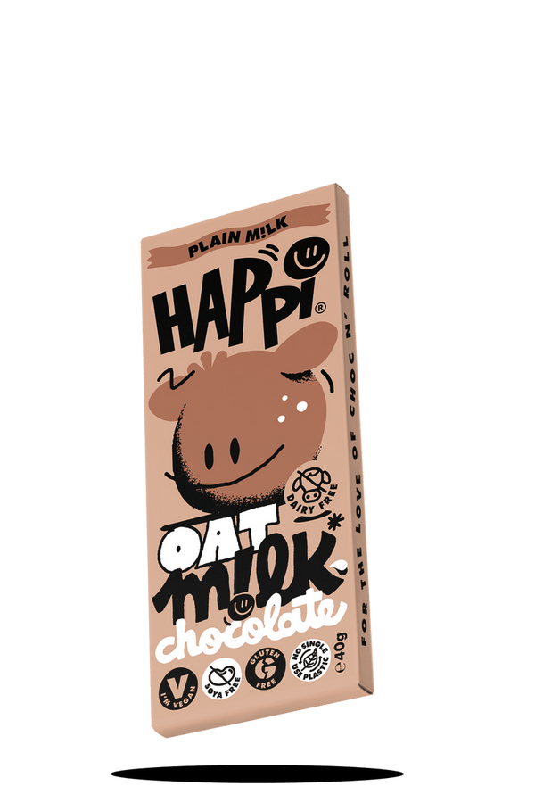 Plain Happi Oat M!lk Chocolate - Bottled Baking Co