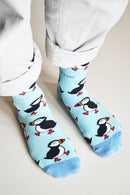 Save the Puffins Bamboo Socks