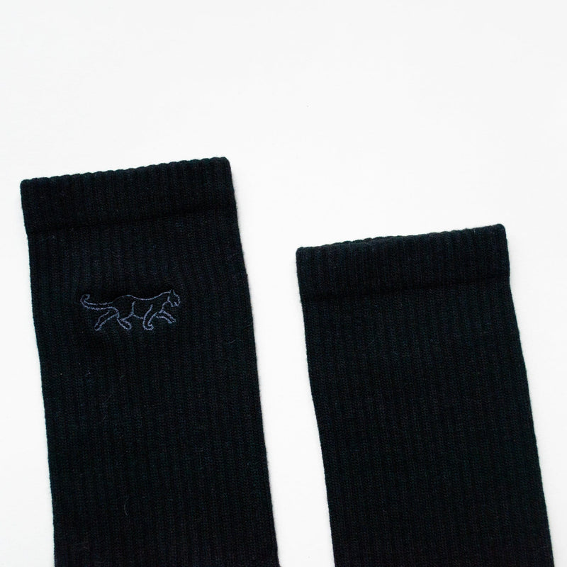 Save the Black Panthers Ribbed Bamboo Socks