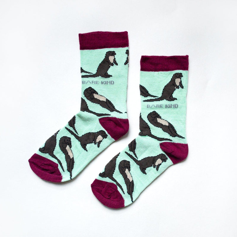 Save the Otters Bamboo Socks for Kids