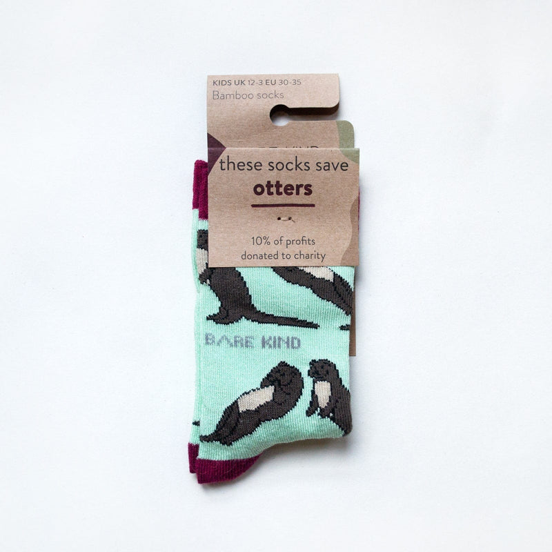 Save the Otters Bamboo Socks for Kids