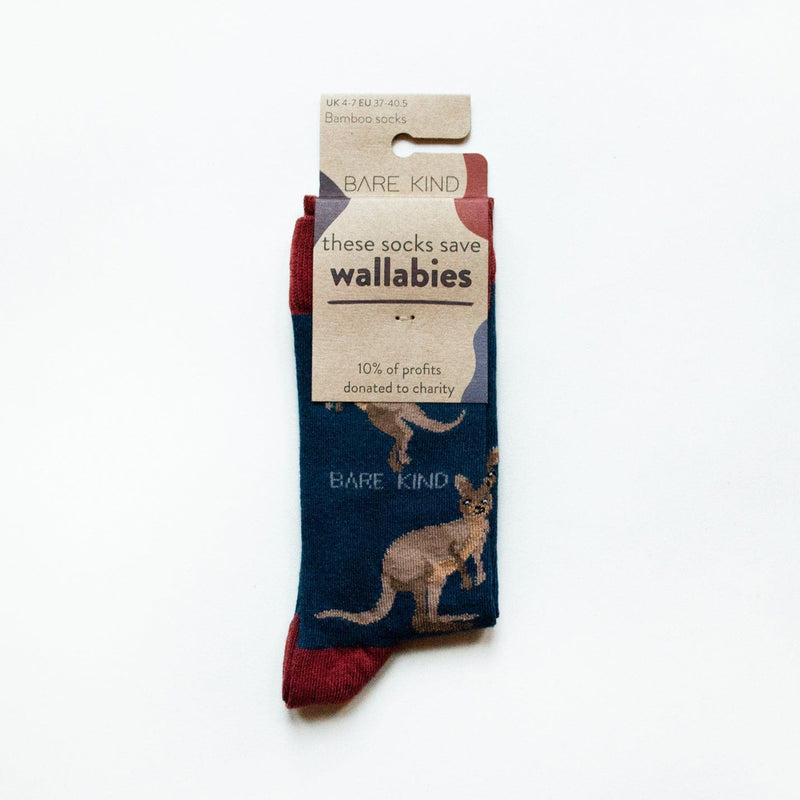 Save the Wallabies Bamboo Socks