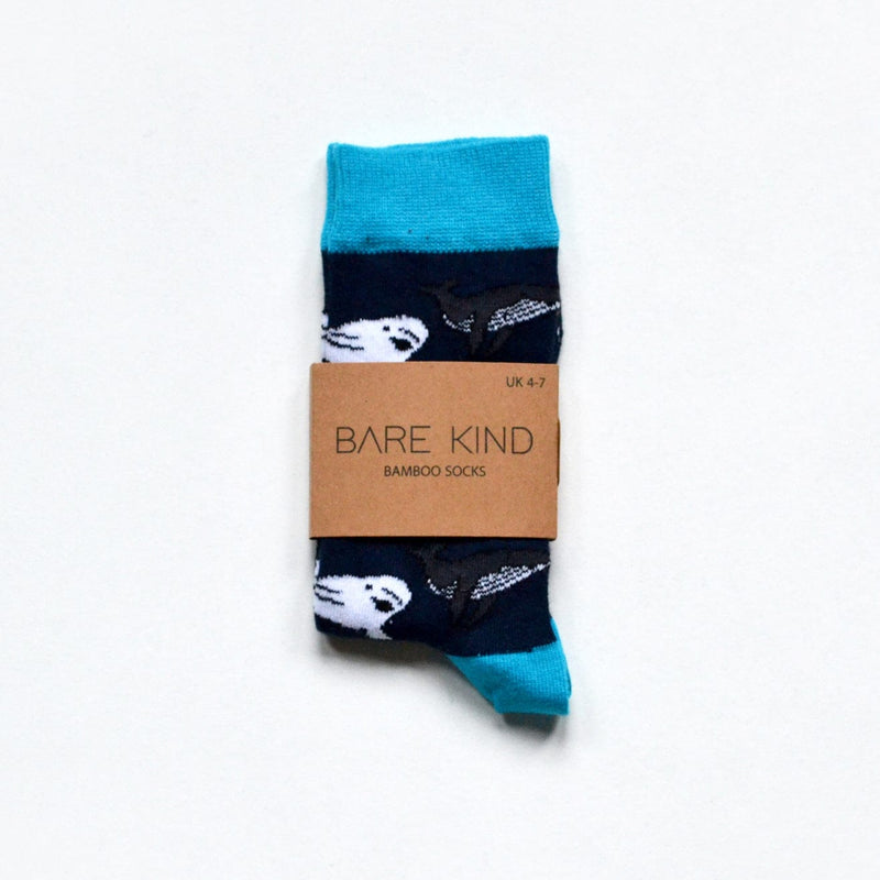 Save the Whales Bamboo Socks