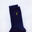 Save the Toucans Ribbed Bamboo Socks